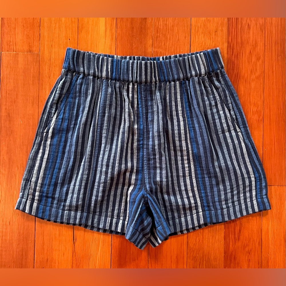 NWOT Madewell Striped Blue Women's Shorts - XS
